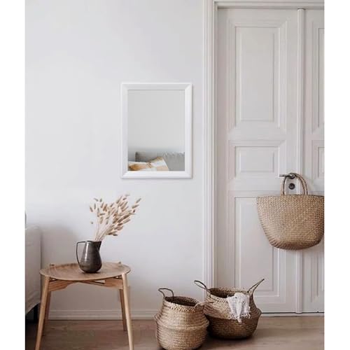 Rectangular Wall Mirror Wood Framed Small Hanging Mirrors