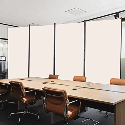 Room Divider 4 Panel Folding Privacy Screens with Wider Feet