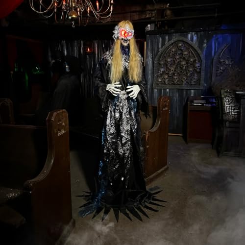 5.9 Ft. Animatronic Standing Masquerade Lady
