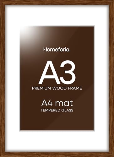 A3 Brown Oak Picture Frame