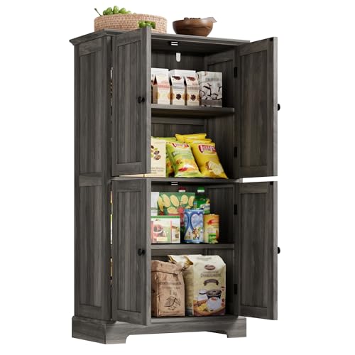Bathroom Floor Cabinet with Adjustable Shelves