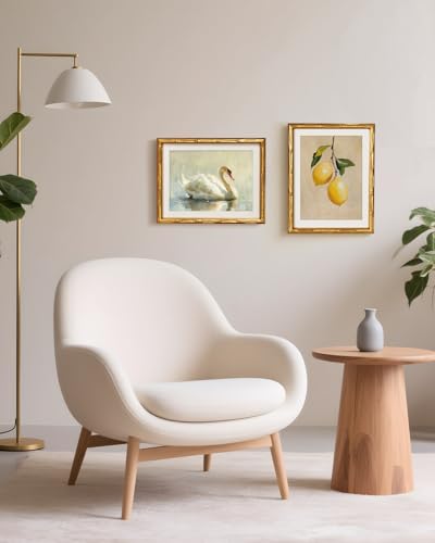 Gold Bamboo Framed Wall Art