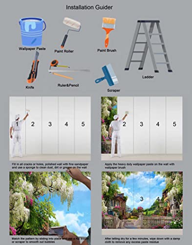 Wall Murals for Bedroom Venice Garden Large Mural