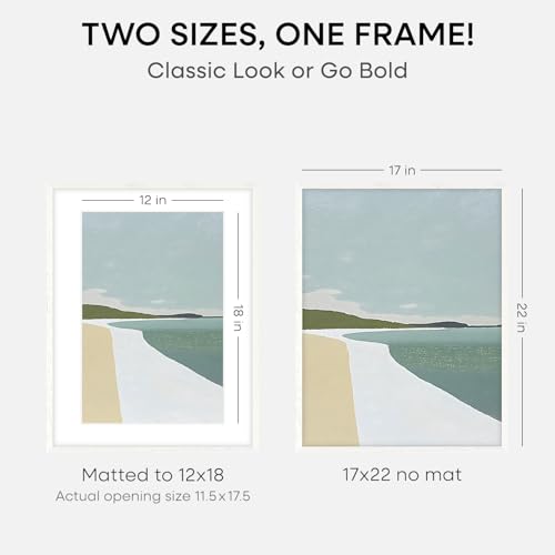 17x22 White Oak Picture Frame