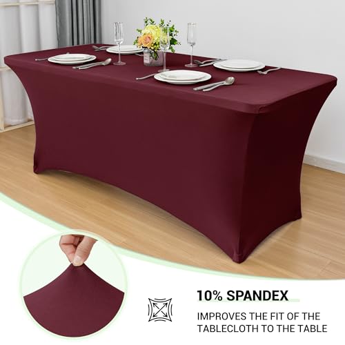 8ft Stretch Spandex Table Cover (2 Count)