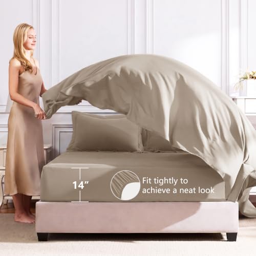Full Comforter Set 82"x86" Khaki
