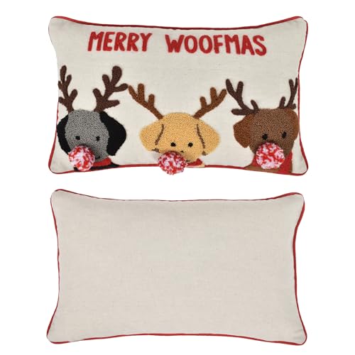 Merry Woofmas Christmas Pillow Covers 12x20