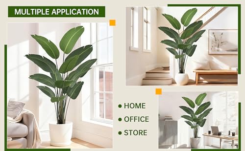 Artificial Bird of Paradise Tree 6FT 13 Thick Matte Texture Leaves