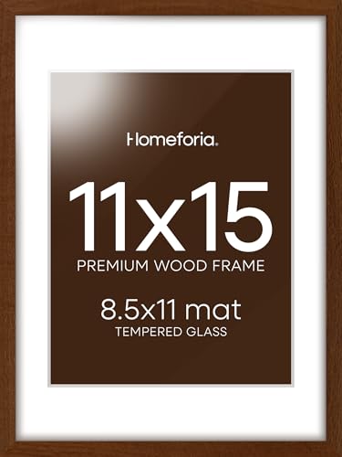 11x15 Brown Oak Picture Frame (2 Count)