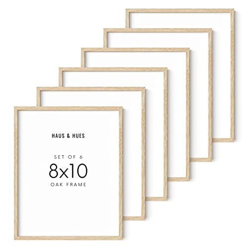 Beige Oak Wood 8x10 Picture Frame (6 Count)