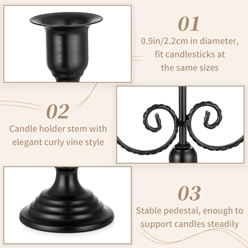 Black Candelabra Candle Holder