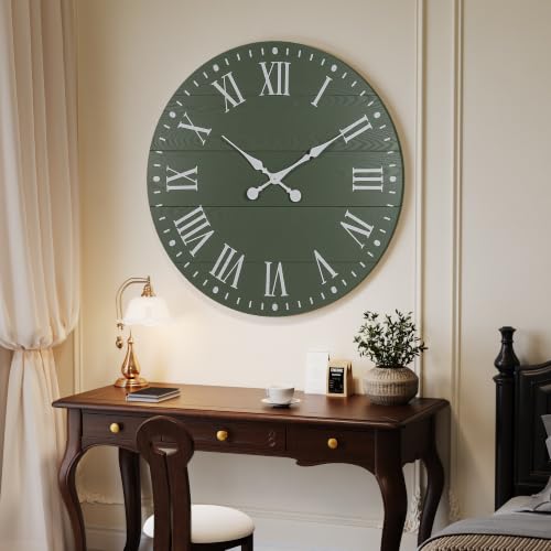 Large Wall Clock with Roman Numeral