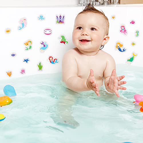 20 PCS Mermaids Thick Window Gel Clings for Kids Toddlers (20 Count)