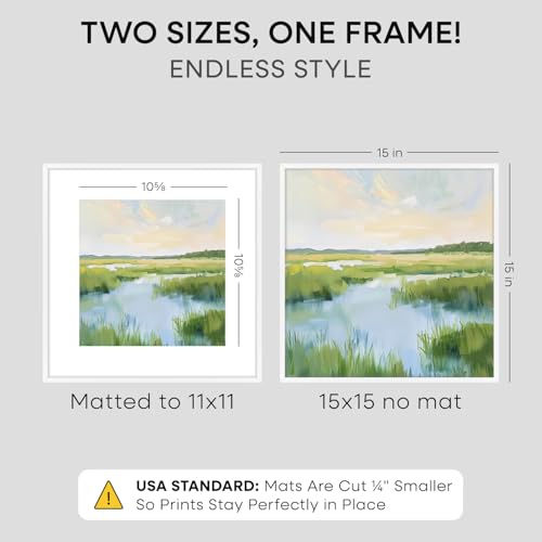 15x15 White Picture Frame