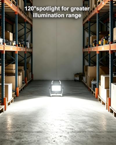 6000 Lumen LED Work Light with Stand