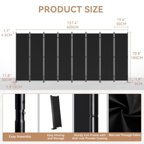 8 Panels Room Divider