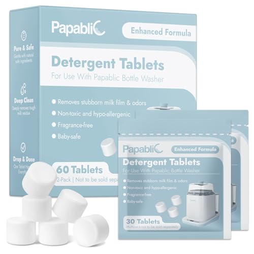 60Pcs Official Detergent Soap Tablets for Baby Brezza (60 Count)