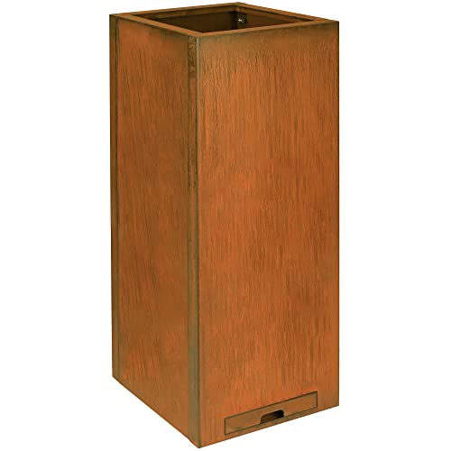 Pre Rusted Steel 30''H Planter Box