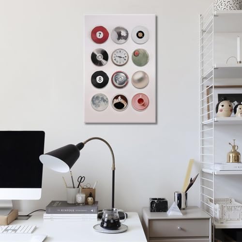 Vintage Disco Ball Canvas Wall Art