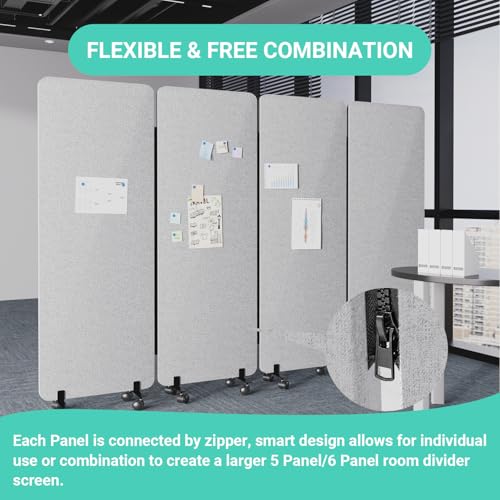 4 Panel Soundproof Room Divider