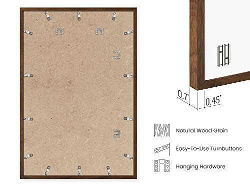 24x36 Walnut Oak Frame