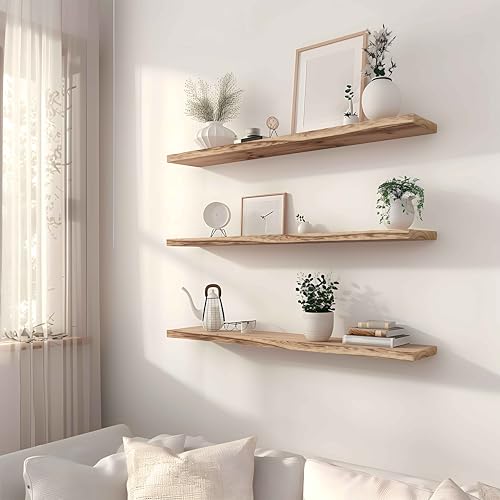 Wood Floating Shelves for Wall (4 Count)