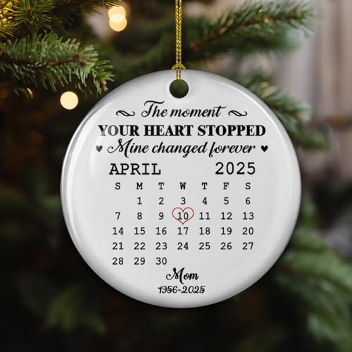 Custom Ceramic Ornament for Loss of Loved One Dad Mom