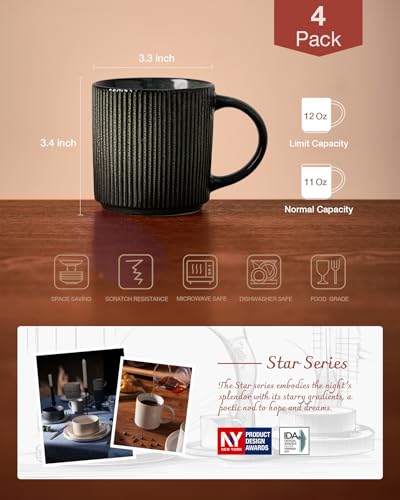 Coffee Mug Set of 4 (4 Count)