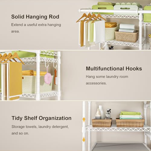 U13 Over Washer and Dryer Storage Shelves