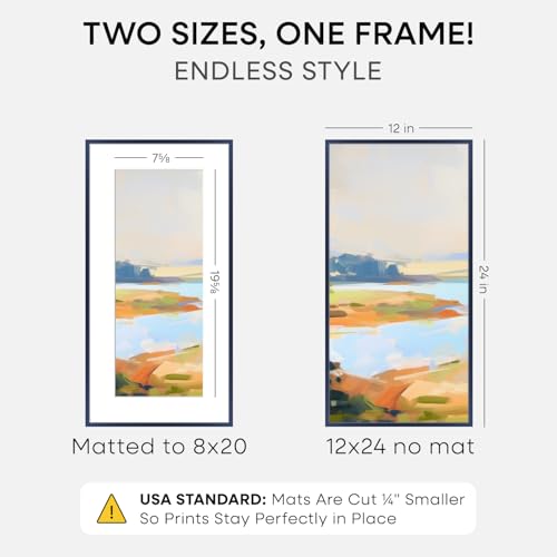 12x24 Blue Picture Frame (2 Count)