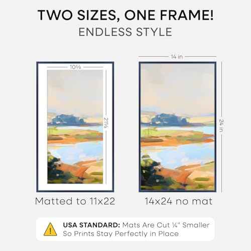 14x24 Blue Picture Frame
