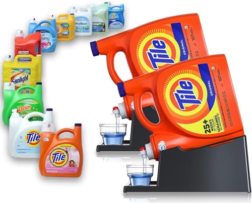 Liquid Laundry Detergent Holder Stand with Drip Tray (2 Count)