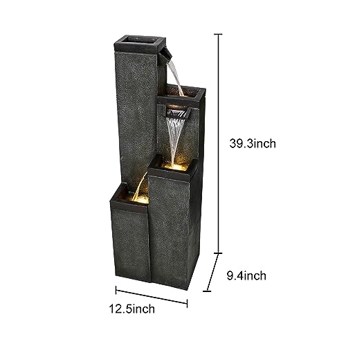 Modern Floor Standing Water Fountain 39.3” High