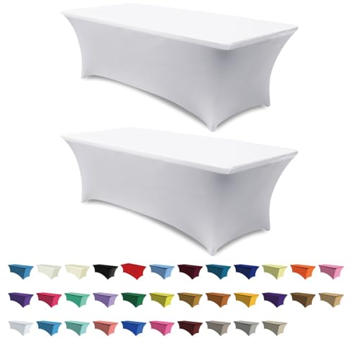 2 Pack 6FT Spandex Table Covers