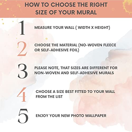 Wall Mural World Map 135x101 in (94.5 Sq Ft)