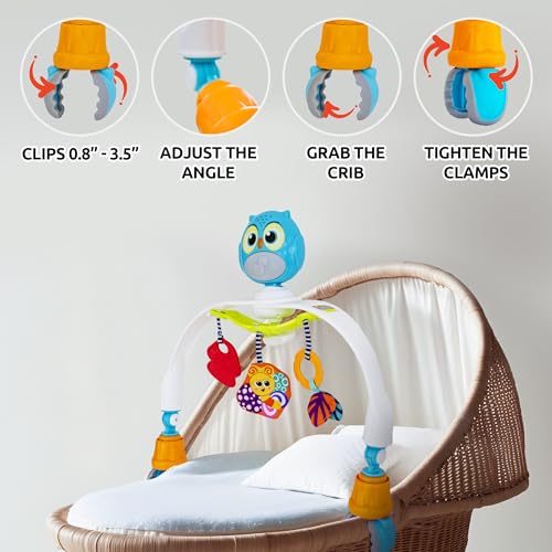 Baby Stroller Arch Toy with Relaxing Music & Lights