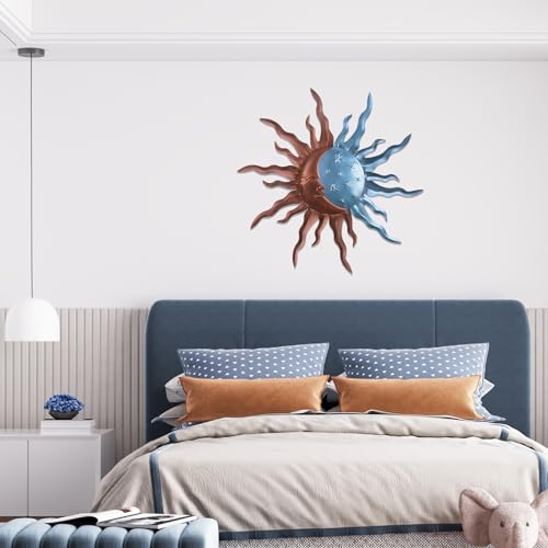 Metal Sun Outdoor Wall Art Decor