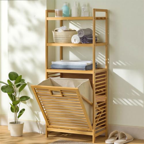 Tilt Out Laundry Hamper with 3 Tier
