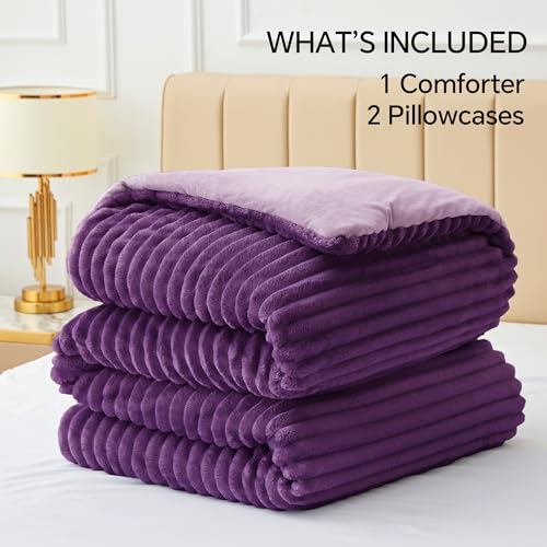 Fleece Queen Comforter Set
