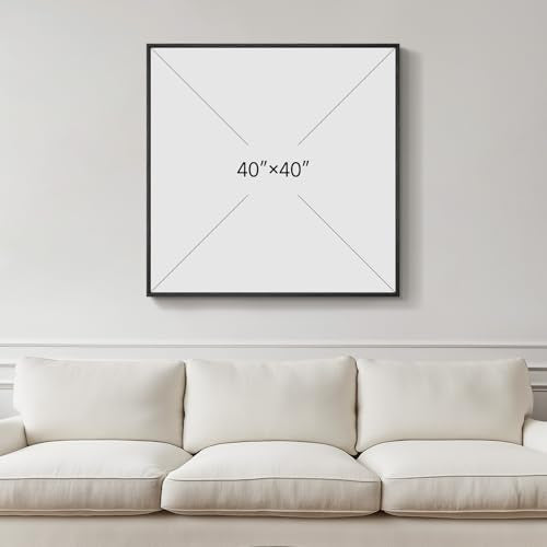 Extral Large Framed Black White Abstract Wall Art for Living Room