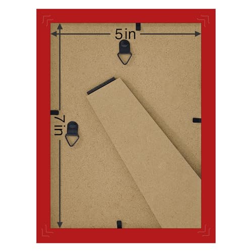 5x7 Picture Frames Set of 9 for Wall or Tabletop Display (9 Count)