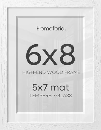 6x8 White Oak Picture Frame