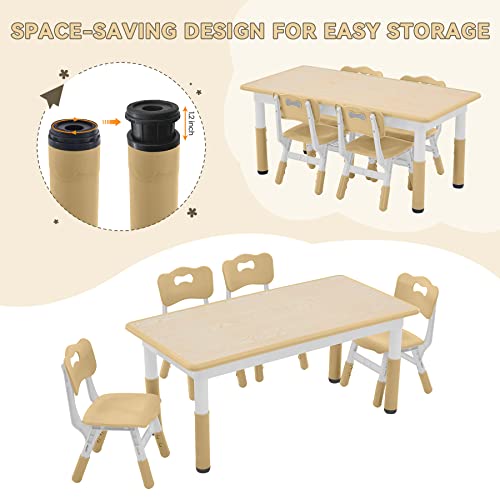 Kids Study Table and Chairs Set