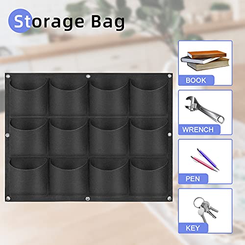12 Pockets Hanging Planter Bags (12 Count)