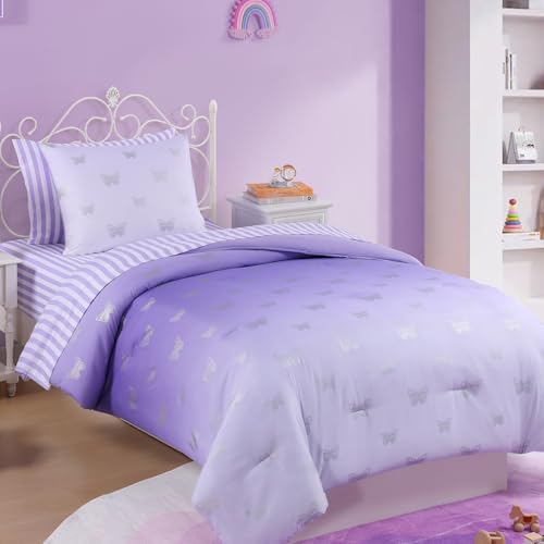 Twin Comforter Set with Sheets for Girls (5 Count)