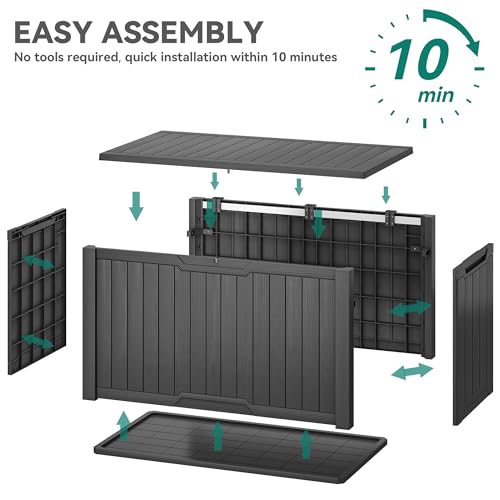 240 Gallon Extra Large Outdoor Storage Deck Box