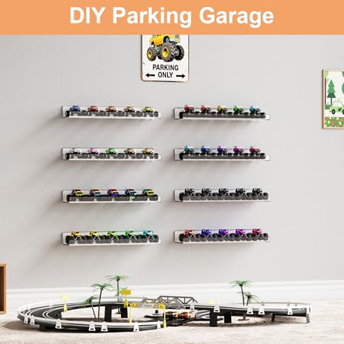 10 Pcs 15" Acrylic Shelves for Wall Display and Storage (10 Count)