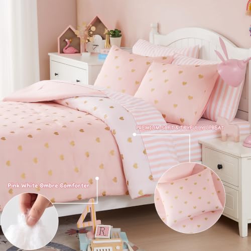 Twin Comforter Set with Sheets for Girls