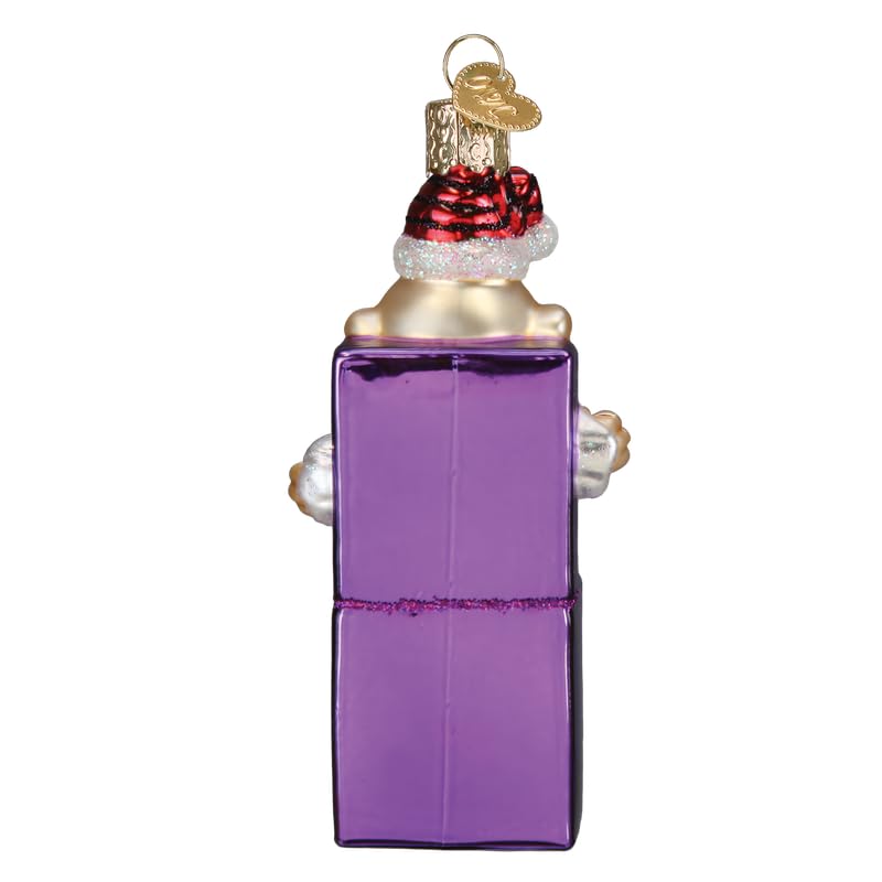 Charlie-in-The-Box Glass Blown Ornament for Christmas Tree, Handcrafted Holiday Decoration, Rudolph Collection
