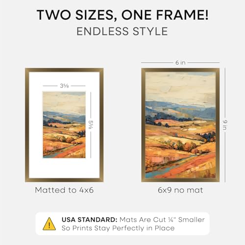 6x9 Bronze Picture Frame (2 Count)